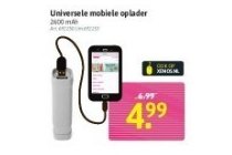 universele mobiele oplader