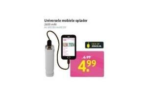 universele mobiele oplader