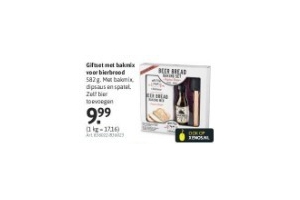 giftset met bakmix voor bierbrood
