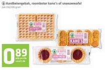 aardbeiengebak roomboter kano s of sneeuwwafel