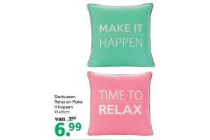 sierkussen relax en make it happen