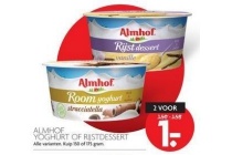 almhof yoghurt of rijstdessert