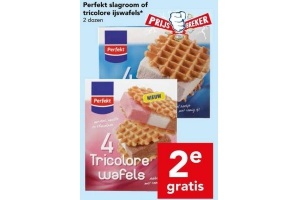 perfekt slagroom of tricolore ijsafels