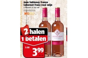 jean sablenay franse cabernet franc rose wijn