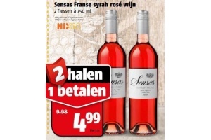 sensas franse syrah rose wijn