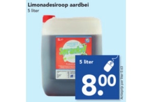 limonadesiroop aardbei