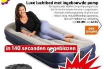 luxe luchtbed met ingebouwde pomp