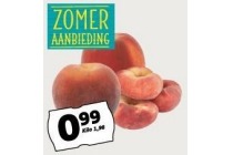 perziken nectarines en wilde perziken