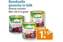 bonduelle groente in blik