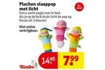 pluchen slaappop met licht