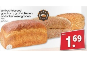 ambachtsbrood goudkorn grof volkoren of donker meergranen