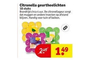 citronelle geurtheelichten