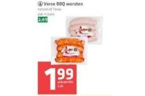 verse bbq worsten