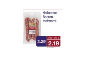 hollandse boerenmetworst