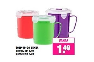 soep to go beker