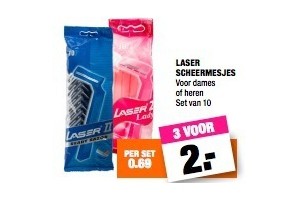 laser scheermesjes