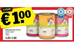 plus pate voor de kat