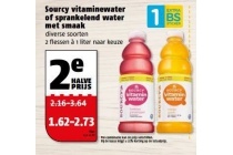 sourcy vitaminewater of sprankelend water met smaak