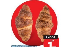 proef t verschil ham kaas of kaas kruiden croissants