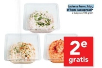 ladessa ham kip of ham kaasspread