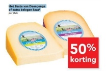 het beste van deen jonge of extra belegen kaas