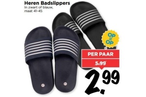 heren badslippers