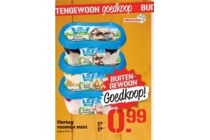 hertog roomijs mini