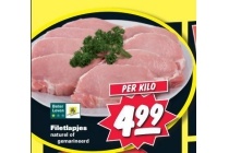 filetlapjes naturel of gemarineerd voor eur4 99 per kilo
