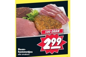 beenhammetjes 500 gram voor eur2 99
