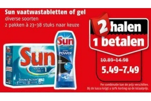 sun vaatwastabletten of gel