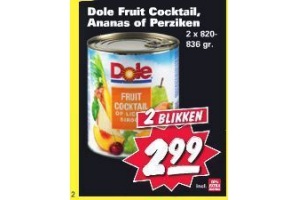 dole fruit cocktail ananas of perziken