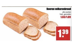 boeren volkorenbrood