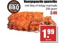 voorgegaarde spareribs