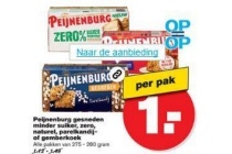 peijnenburg gesneden minder suiker zero naturel parelkandij of gemberkoek