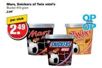 mars snickers of twix mini s bucket