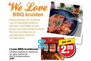i love bbq kruidenset