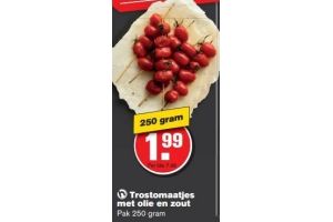 trostomaatjes met olie en zout