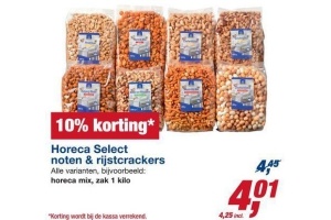 horeca select noten en rijstcrackers