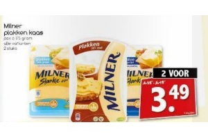 milner plakken kaas