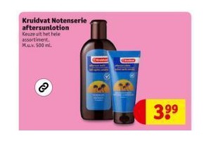 kruidvat notenserie aftersunlotion