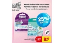 wilkinson dames navulmesjes