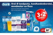 oral b tandpasta handtandenborstel mondwater en flos