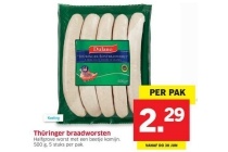 thuringer braadworsten