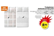 trekpleister dekbedovertrek print