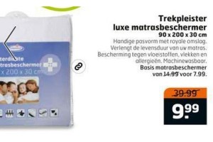 trekpleister luxe matrasbeschermer