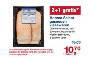 horeca select gesneden vleeswaren