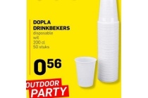 dopla drinkbekers