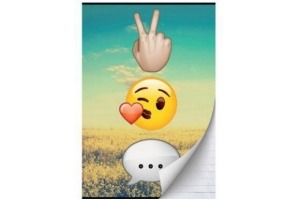 emoji a4 schrift lijn