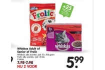 whiskas adult of senior of frolic