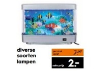 diverse soorten lampen